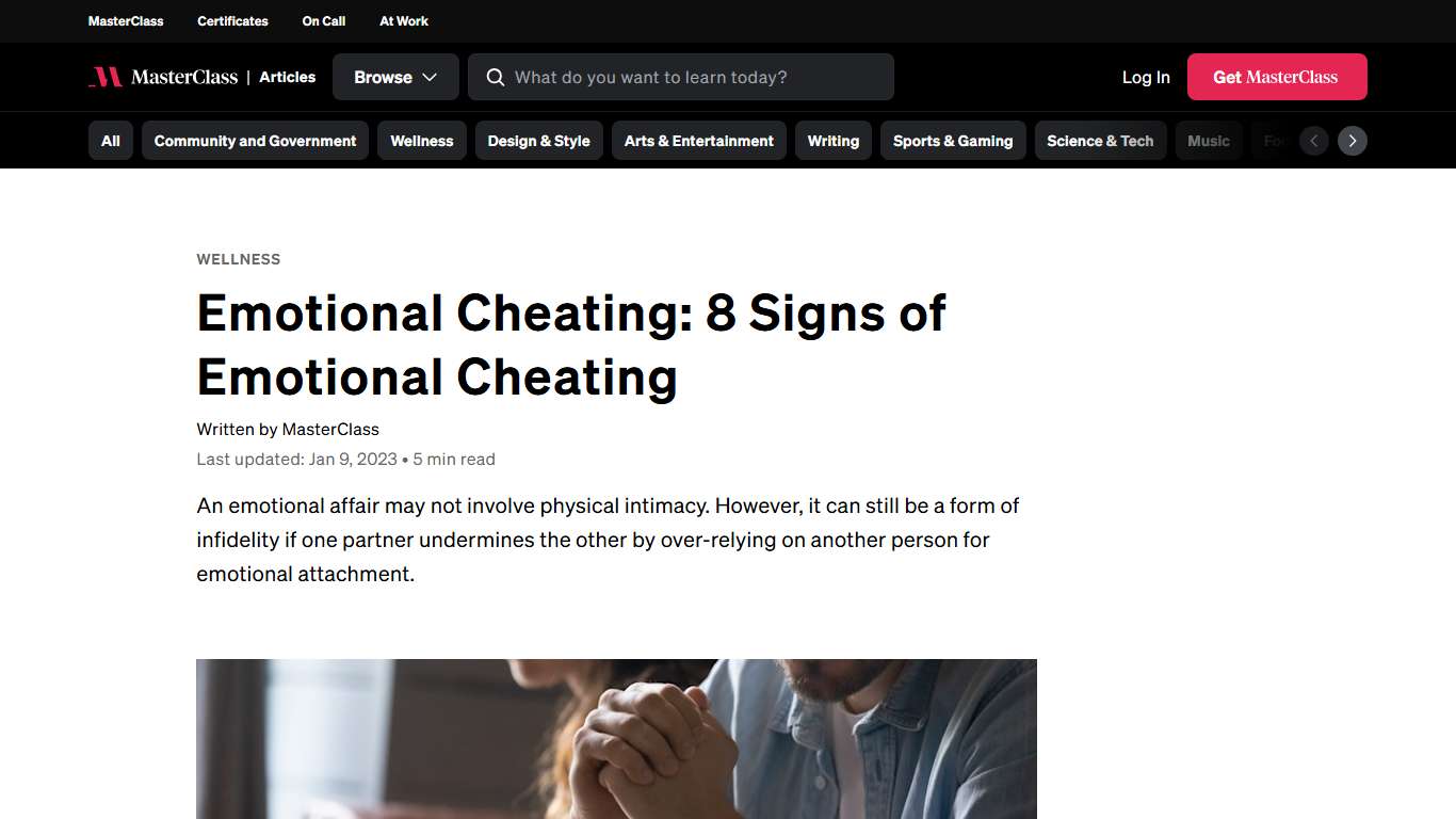 Emotional Cheating: 8 Signs of Emotional Cheating - 2026 - MasterClass
